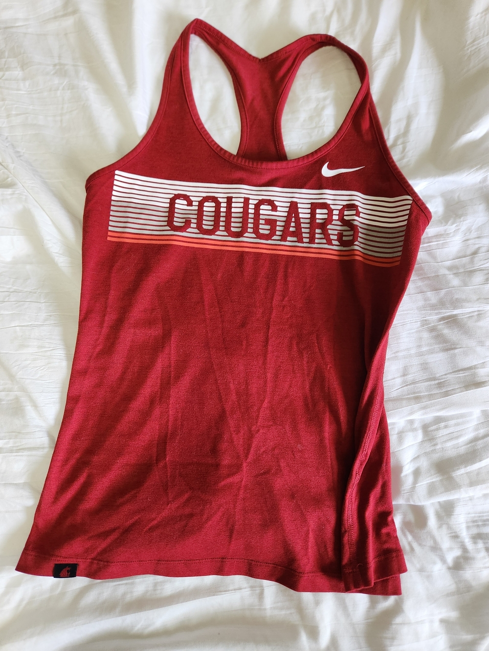 Nike Red 'Cougars' Racerback Tank Top